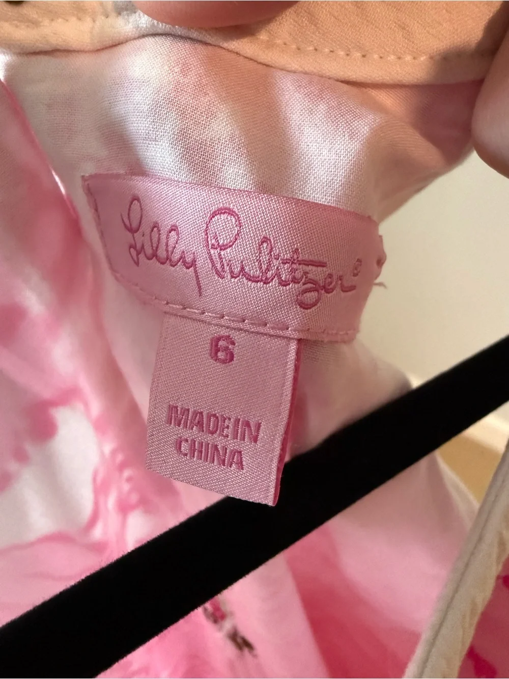 Lilly Pulitzer Pink & White Sleeveless Shift Dress - Picture 3 of 3